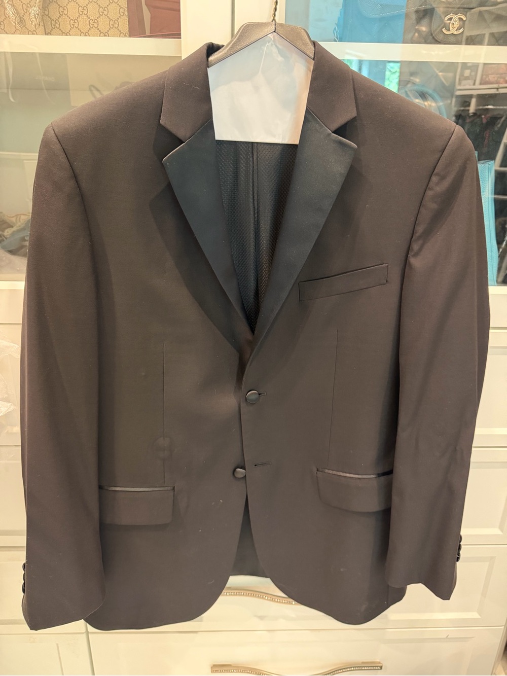 Men's Black Tuxedo jacket- Notch Lapel Blazer - Classic Formal Jacket